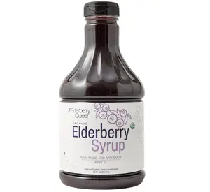Elderberry Queen Organic Elderberry Syrup 30 Fl Oz - Immune Support Formula with Sambucus Black Elderberry & Aronia Berry - Pure Natural Certified Organic Elderberry Syrup for Kids and Adults