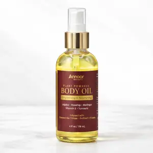Annoor Beauty Plant Powered Body Oil – Brightening & Nourishing (4 fl oz / 118 mL)