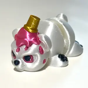 Snowball the Grumpy Polar Bear - 3D Printed Articulating Figure