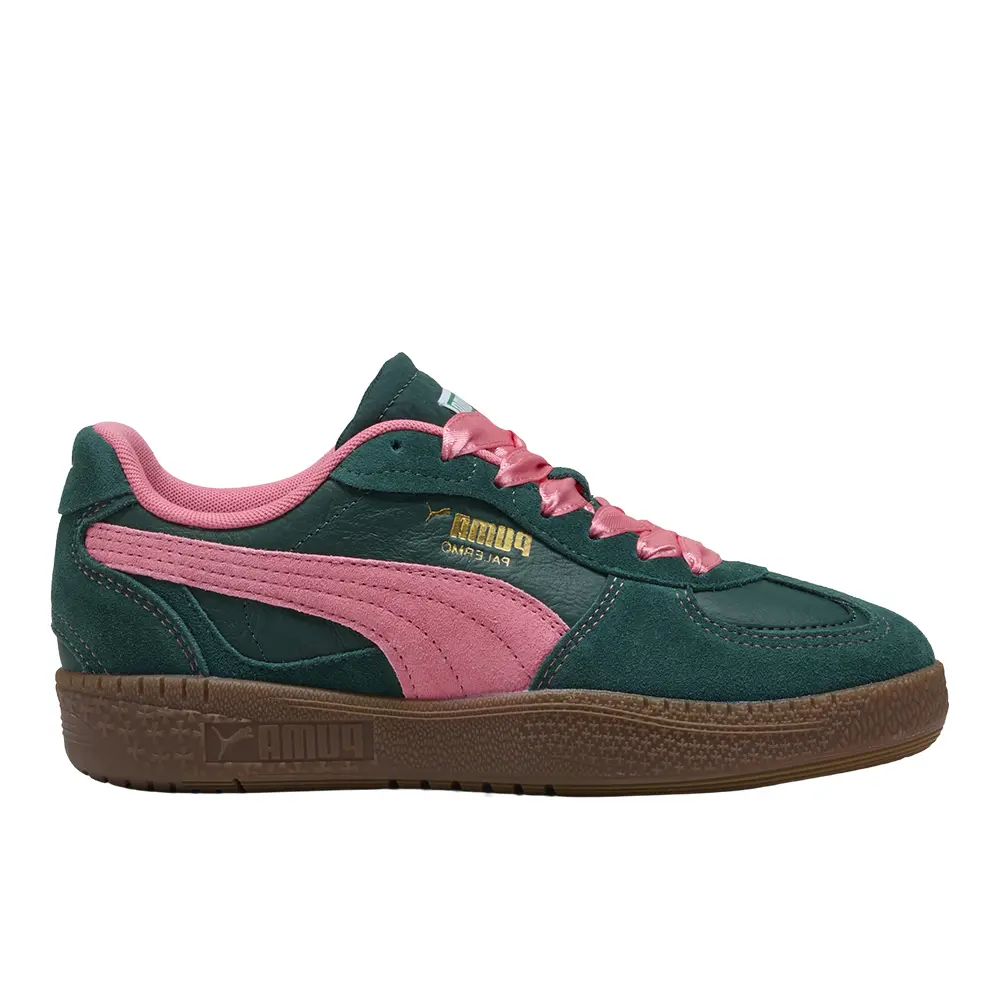 PUMA Womens Palermo Moda Cf Lace Up Sneakers Shoes Casual - Green, Pink