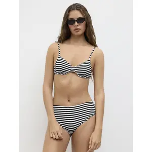 Cider Sweetheart Stripe Underwire Cheeky Bikini Set SwimWeek