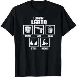 T-Shirts Cotton Fashion Designer Graphic Tees with I Support LGBTQ for Men Crewneck Casual Menswear Top Comfortable Short Sleeve Classic Gift