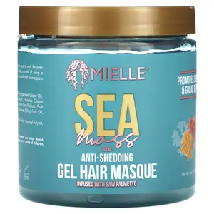 Mielle Anti-Shedding Gel Hair Masque, Sea Moss Blend, 8 oz (235 ml)