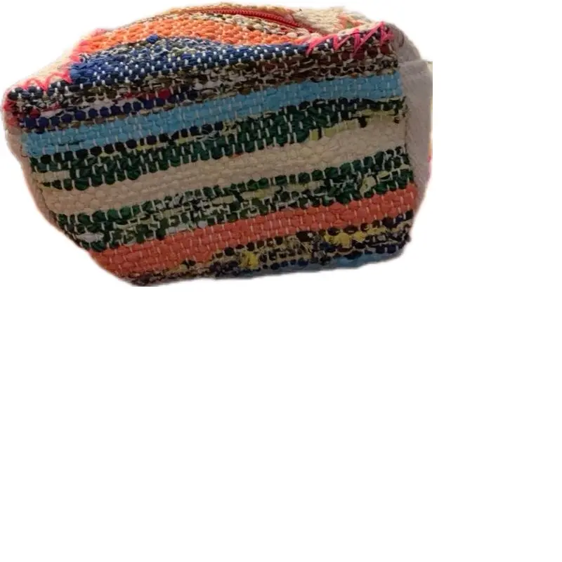 Love Stitch Boho Chic Woven Tassel Cosmetic Pouch - Portable Makeup Storage Solutions, Pouch Style Make-Up Bag for International Travel, Multi-Function Luggage Accessory, Pouch Style Make-Up Bags