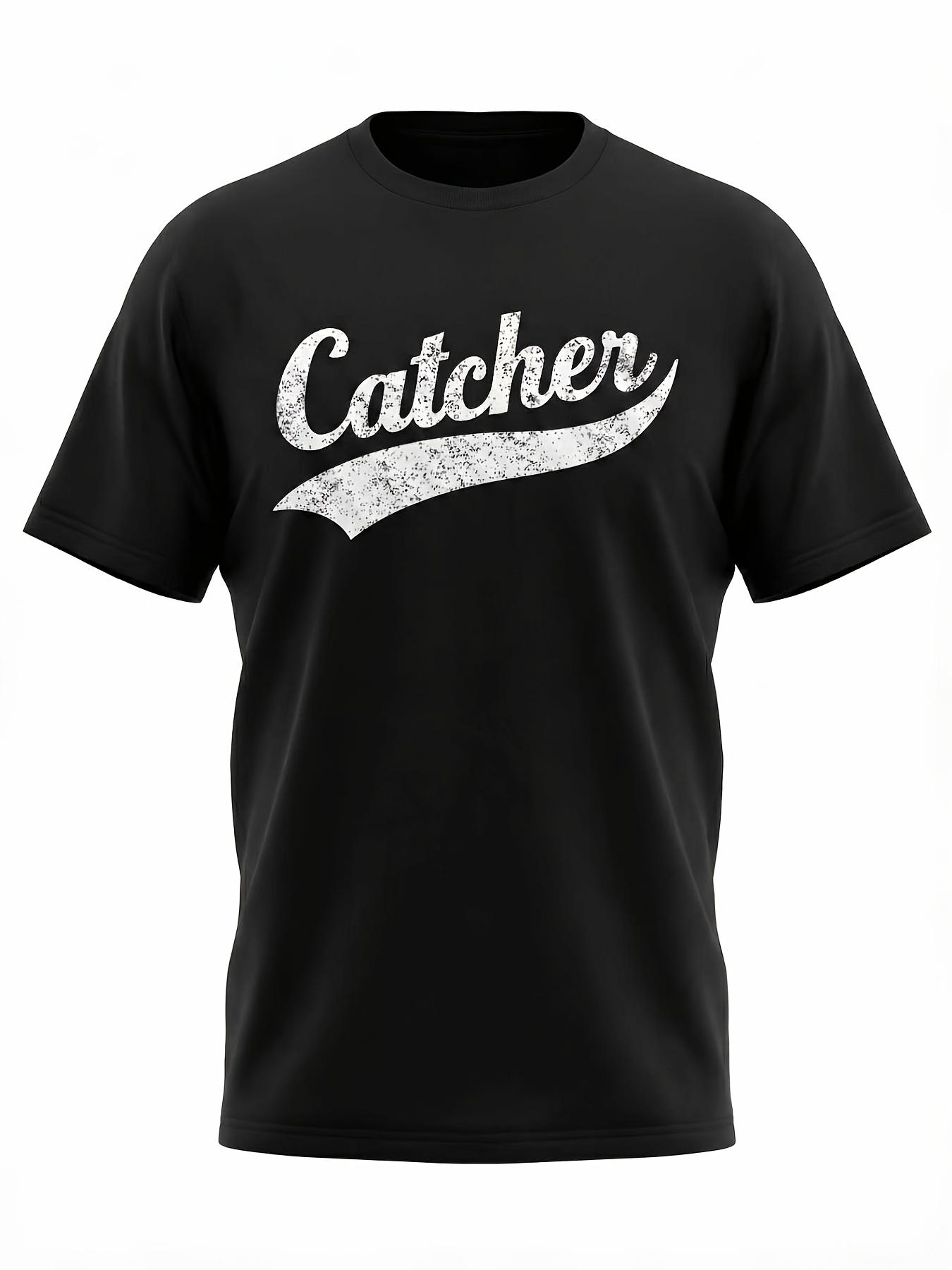 Funny Catcher Gay Pride T-Shirt |   Comfortable, Printed, Stylish, 220G, Casual Crew Neck, Slight Stretch Fabric, Short Sleeve, Flared Hem, All-Season
