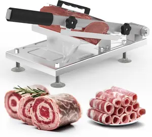 Manual Frozen Meat Slicer – Stainless Steel Meat Cutter for Hot Pot, BBQ, Shabu Shabu, Sandwiches, and Home Cooking