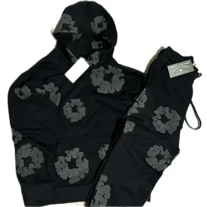 Black Shadow Edition Hooded Unisex Tracksuit, Stylish Streetwear, Comfortable and Trendy Sportswear for Men & Women, Perfect for Casual Wear
