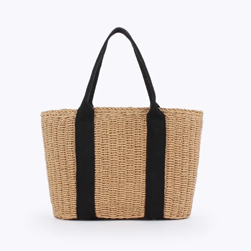 Versatile, Casual "Magazine-Style" Woven Bag — Hand-Woven Handbag, Large-Capacity Tote, Summer Beach Tote, Hobo Bag, Shoulder Bag