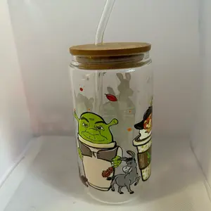 Shrek Glass Cup 16oz
