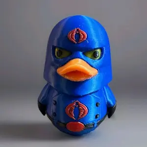 HOODED COBRA COMMANDER 3D PRINTED DUCK COLLECTIBLE