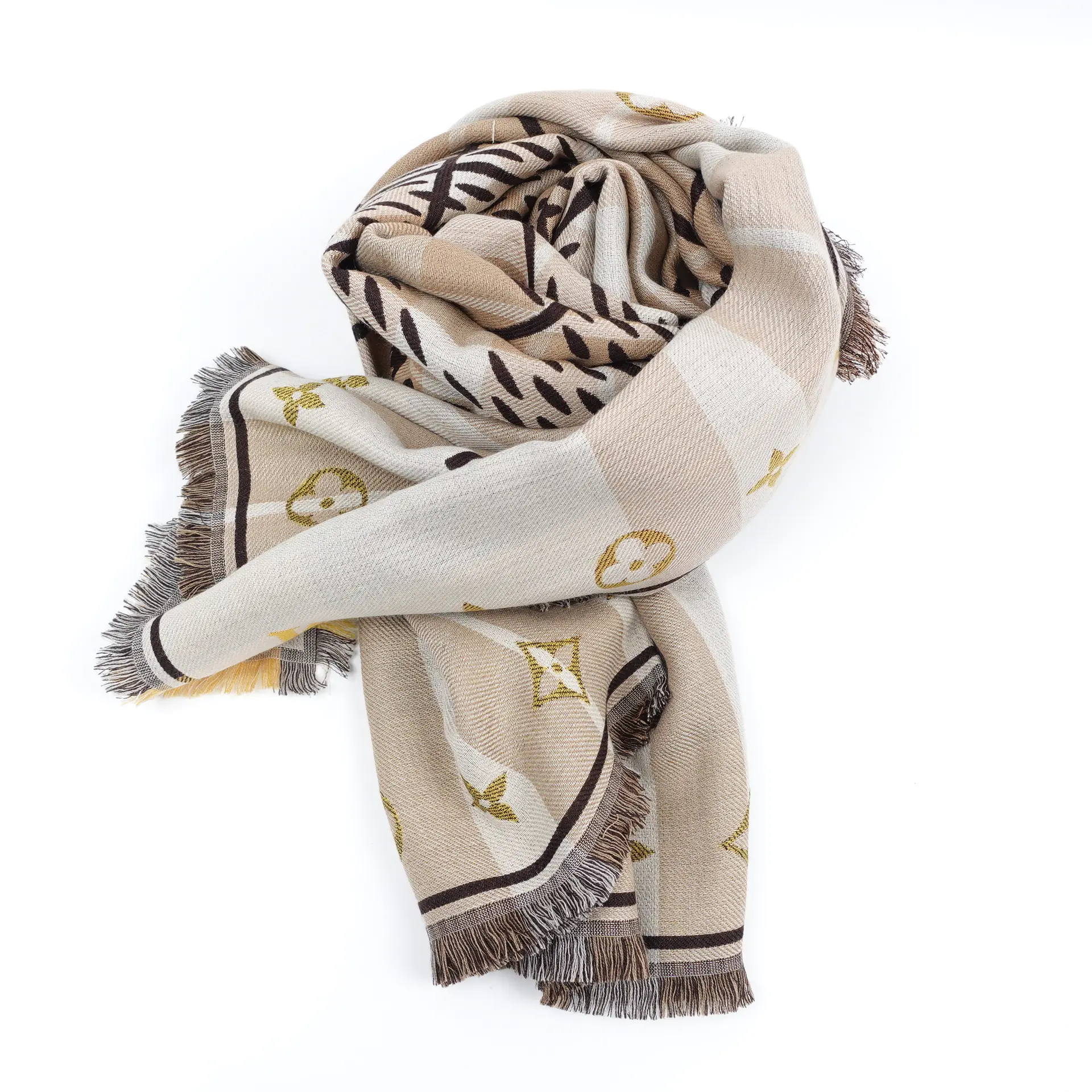 Pre-owned Louis Vuitton Multicolor Cotton Scarf T10403776