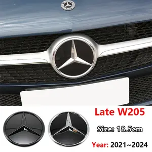 Car Front & Rear Emblem Stickers, Universal Car Logo Decorative Decals, Mercedes Exterior Modification Accessories, Waterproof Scratch-Resistant