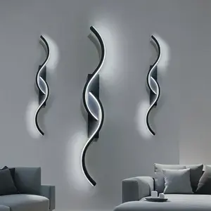Modern LED Wall Lamp S Shape, /, 60/80/100cm, /warm Light, Wall Mounted, Indoor Lighting, Home Decor for Bedroom Living Room