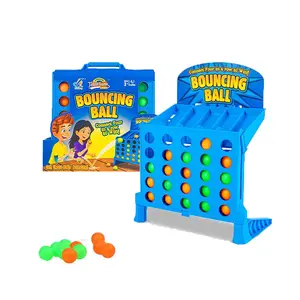 Mini Bouncing Ball Game, Colorful Fun Linking 4 Shots Game, Interactive Party Tabletop Game, Educational Creative Toy for Family Travel Outdoor, Fidget Toys Gifts for Kids Toys for Boys, Board Game Set, Interaction Family Games, Strategy Board Games