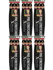 X-Pression 3X Pre-Stretched Braid 52" (6 Pack)