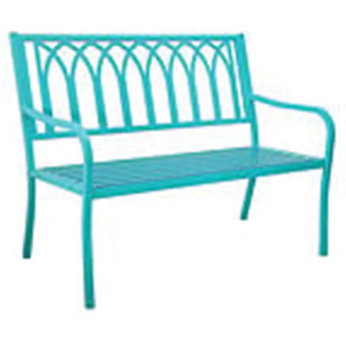 Innova Hearth & Home  Lakeside Steel Bench, Soho Blue