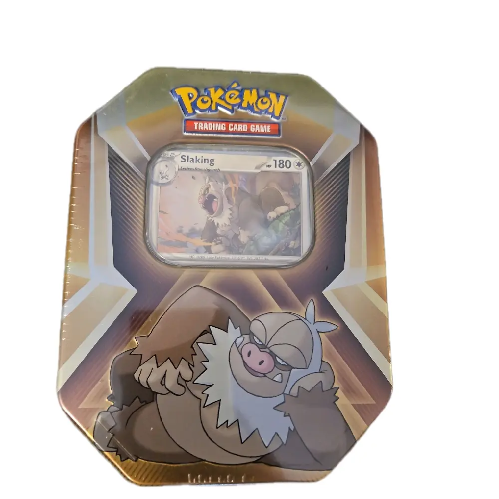 Pokmon Trading Card Game Slaking Tin Includes Slaking Promo Card and 3  Booster Packs Collectible Game Item - TikTok Shop