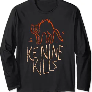 Ice Nine Kills Ink Halloween Cat Long Sleeve T-shirt