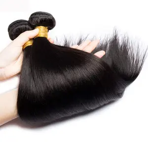 BELE HAIR 5x5 Lace Closure With Bundles Brazilian Straight Human Hair Bundles With 6x6 Transparent Lace Closure Weave Bundles With Lace Closure Natural Black Color Human Bundle Extensions For Women 9A Grade 3 bundles With Closure Unprocessed Cheap Bundles