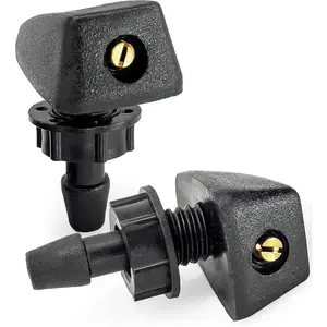 Universal Windshield washer nozzles 2-Pack, Adjustable Wiper water Sprayers, Fits     - Windscreen washer jets  accessories