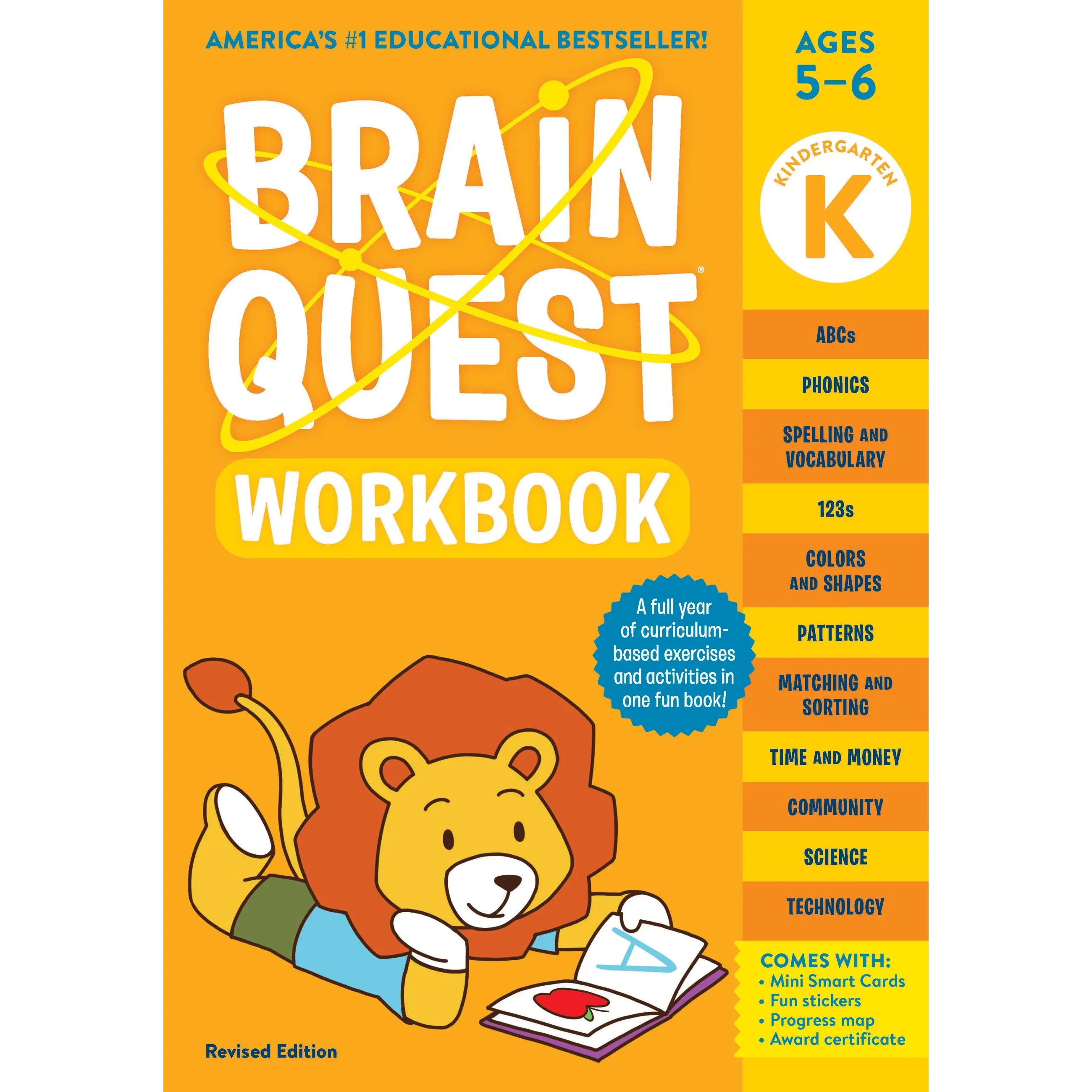Brain Quest Workbook: Kindergarten Revised Edition by Workman Publishing, Lisa Trumbauer [Paperback Book]