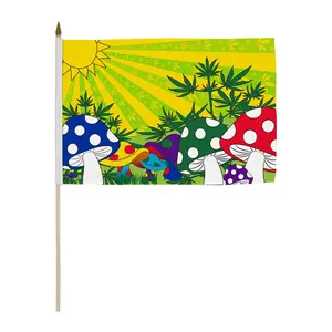 Mushroom MJ 12x18in Stick Flag