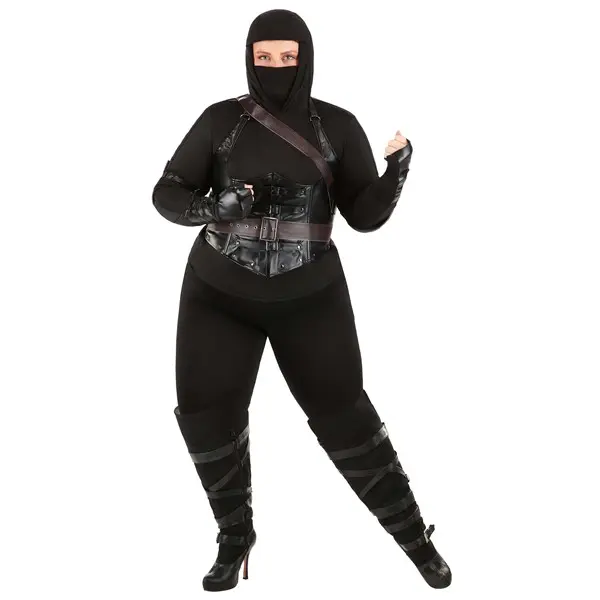 Plus Size Ninja Assassin Women's Costume
