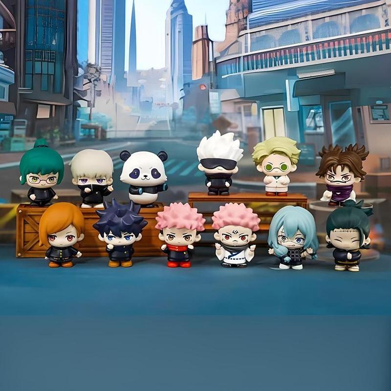 Jujutsu Kaisen Season 2 Q Version Collectible Figures, Tiger Staff Gojo Satoru Collectible Toy, Anime Figurine Gift, Daily Use Decor