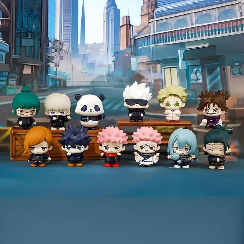 Jujutsu Kaisen Season 2 Q Version Collectible Figures, Tiger Staff Gojo Satoru Collectible Toy, Anime Figurine Gift, Daily Use Decor