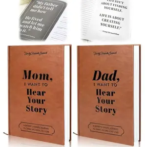 ERICA SROFE LLC Dad Mom I Want To Hear Your Story Leather Journal Father's Mother's Guided Journal To Share Life Memories Family Connection Thoughtful Gift Spiritual Bible Study Journal New Collection Psalm Paperback KJV Leatherette Holy Bible