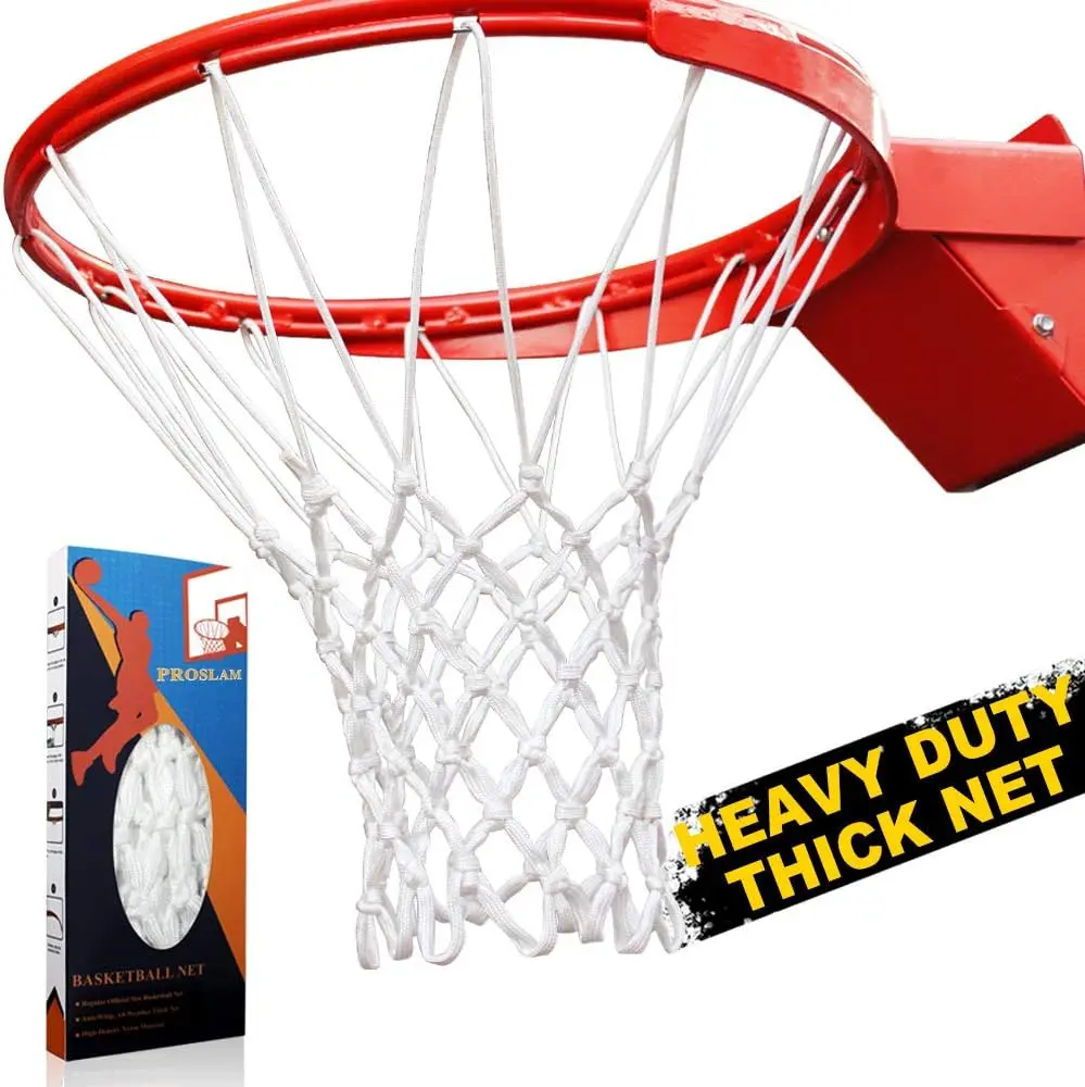 "Pro-Grade All-Weather Basketball Net – Heavy-Duty Anti-Whip Replacement, Fits Standard 12-Loop Rims (Indoor & Outdoor Use)" ProSlam