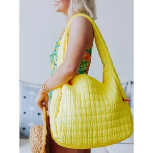 Puffer Tote - Canary Yellow
