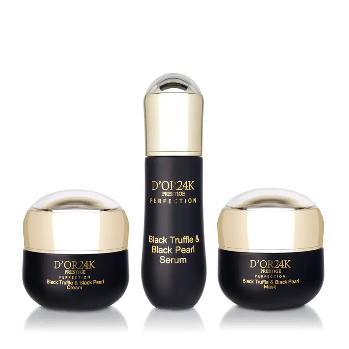 D'or 24K Black Truffle & Black Pearl Cream, Mask, Serum