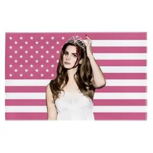 Lana American Flag Del Rey 40in*60in Tapestry Banner Wall Decor Tapestry Polyester for Bedroom Living Room Dormitory Cotton Decorative