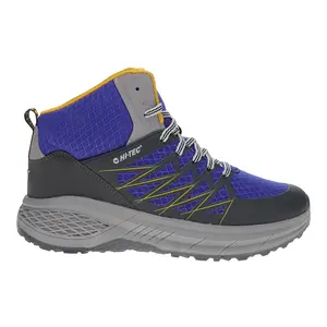 Hi-Tec Mens Demolisher Mid Hiking Hiking Casual Boots Ankle - Black, Blue