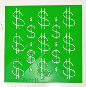 Dollar Sign Stencil Reusable Money Symbol Finance Pattern Currency Design for Spray and Airbrush Painting Decoration, Baking and Crafts.