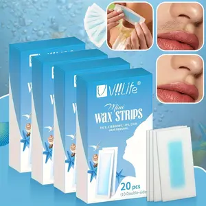 Portable Facial Hair Removal Wax Strips, Gentle Hair Removal Wax Strips for Eyebrow, Lip, Beard, Face, Body, Bath & Body Care Product
