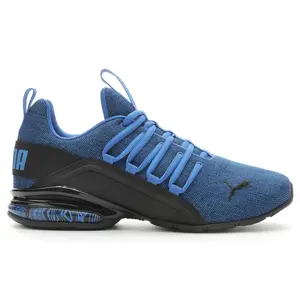 PUMA Mens Axelion Bubble Graphic Training Sneakers Shoes - Black, Blue