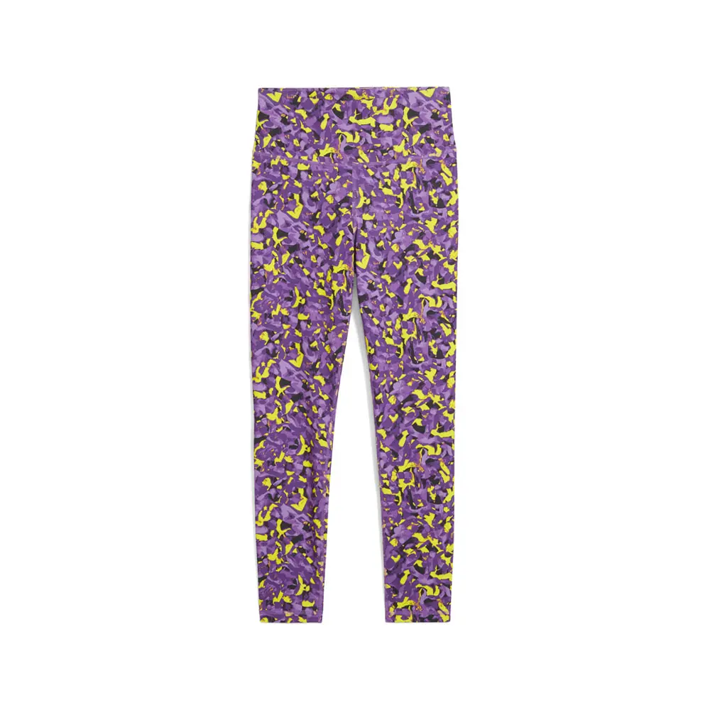 PUMA Womens Train All Day Graphic 78 Athletic Leggings Training Casual - Yellow