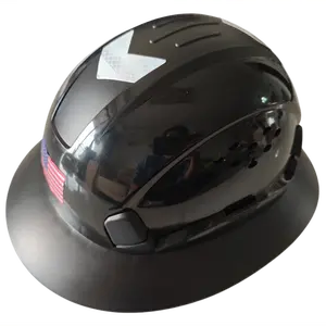 Full Brim Vented Hard Hat, Adjustable Knob Fit, Cool Airflow Open/Close Top Vents, Reflect Stripe, Outdoor Work Protective Gear for Men Women