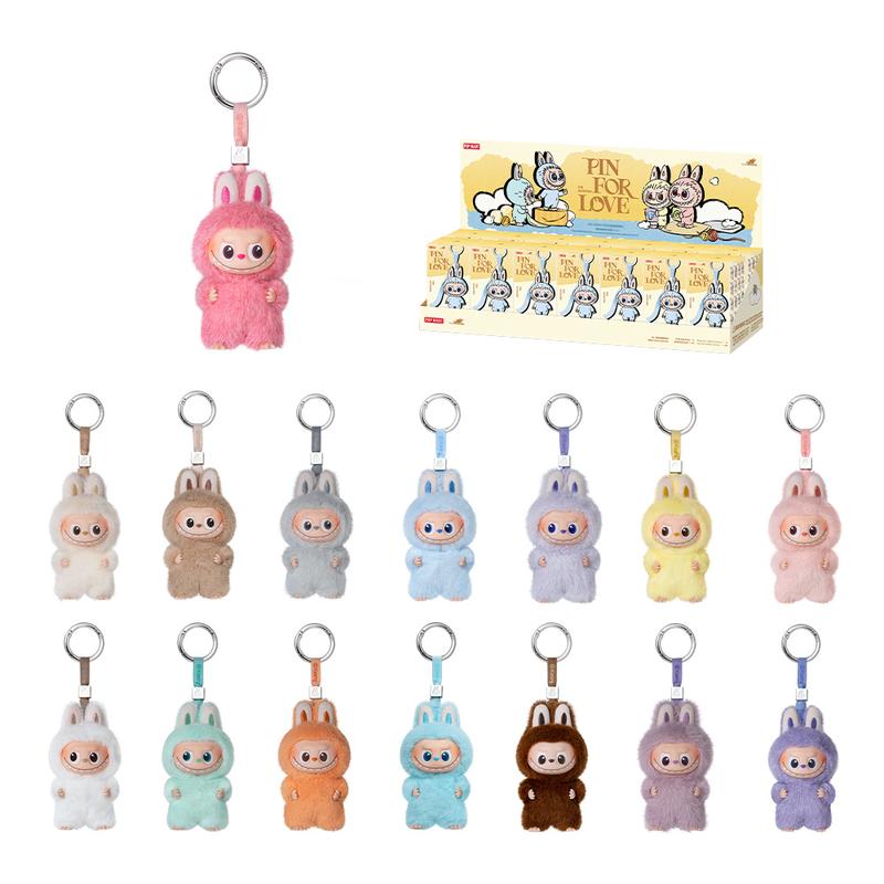 POP MART THE MONSTER Pin for Love Series - Vinyl Plush Pendant blind box (A-M)