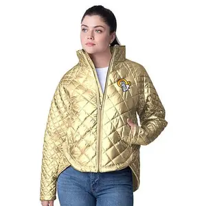 Football Fan Shop Officially Licensed NFL 4Her Team Mascot Metallic Jacket by Glll - Rams