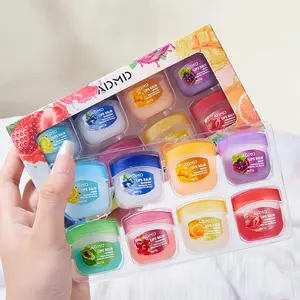 Fruity Lip Balm Variety Pack, Beeswax Night Lip Balms, Colorless, Moisturizing & Nourishing Lip Care Set, Portable, Compact & Convenient, Easy to Carry, Cute Appearance, Perfect for Party, Graduation & Wedding Gifts