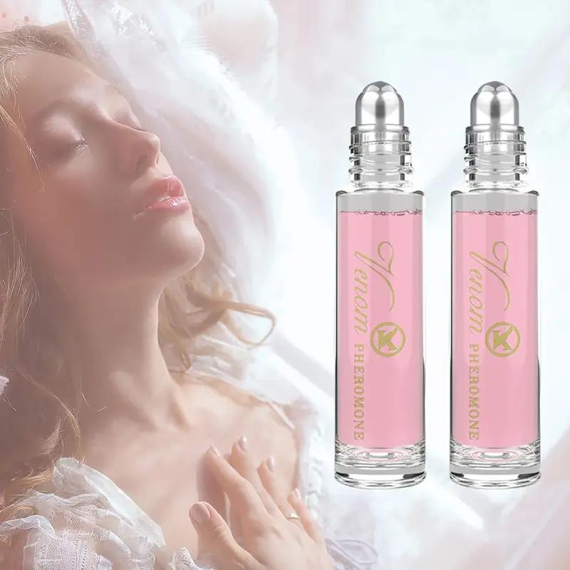 3pc Women's Pheromone Perfume Oil - 24H Long-Lasting Floral & Fruity Scent, Alcohol-Free Roll-On Cologne, Boosts Confidence & Attracts Romance, Travel Size 10ml (0.34fl.oz) for Dates, Parties, Work Enchanting Fragrance