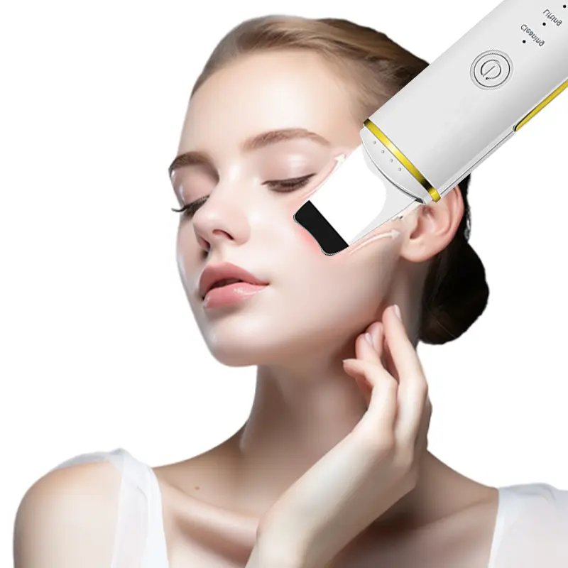 Household Facial Pore Cleaner Skin Spatula Cleaner Electric Pore Cleaner Hand-Held Equipment Light Beige Polishing Tools for Facial Care Users