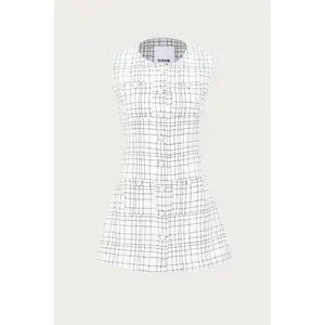 Grace Dress (White Tweed)