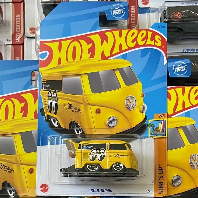Hot Wheels 2023 Kool Kombi Mooneyes Yellow Hot Wheels 2023 Kool Kombi Mooneyes Yellow