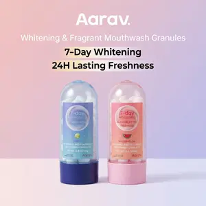 Aarav Solid Toothpaste Tablets: Brush without water. Chew to foam, clean residue, fight plaque & freshen breath. Travel-ready for a confident smile.
