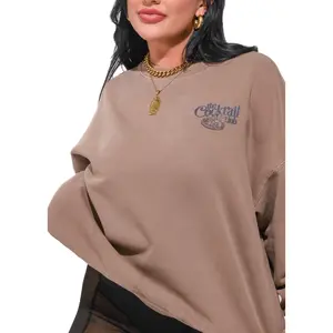 THE COCKTAIL CLUB OVERSIZED GRAPHIC SWEATSHIRT