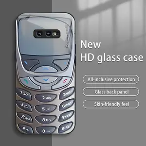 Suitable for [Galaxy S10e] Funny and interesting mobile phone glass electroplating mobile phone case, exquisite and gorgeous 995